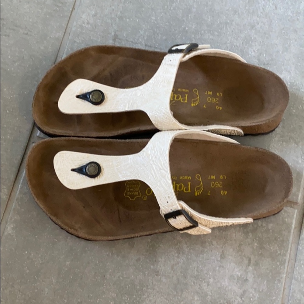Birkenstock Papillio Textured White Sandal
